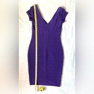 Frank Lyman Design Vibrant Purple Bandage Dress sz Small
